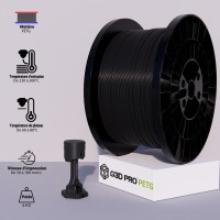Filament 3D PETG 5 Kg Noir 1.75 mm
