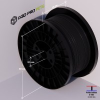 Filament 3D PETG 5 Kg Noir 1.75 mm