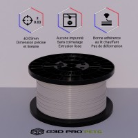 Filament 3D PETG 5 Kg Gris 1.75 mm