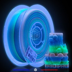 Fil 3D PLA Phosphorescent Multicolor 1 Kg 1.75mm - G3D PRO