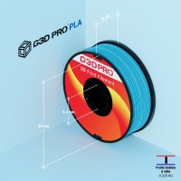 Fil 3D PLA 1 Kg 1.75 mm Cyan