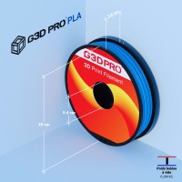 Filament 3D PLA Fluorescent 500g 1.75 mm Bleu