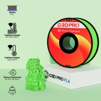 Filament 3D PLA Fluorescent 1kg Vert 1.75 mm