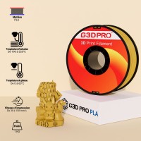 Fil 3D PLA 1 Kg 1.75 mm Or