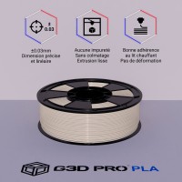 Fil 3D PLA 1 Kg 1.75 mm Transparent