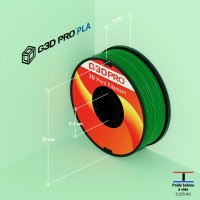 Fil 3D PLA 1 Kg 1.75 mm Vert