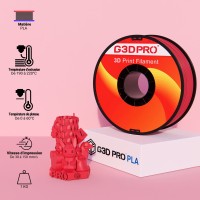 Fil 3D PLA 1 Kg 1.75 mm Rouge