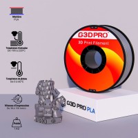 Fil 3D PLA 1 Kg 1.75 mm Argent