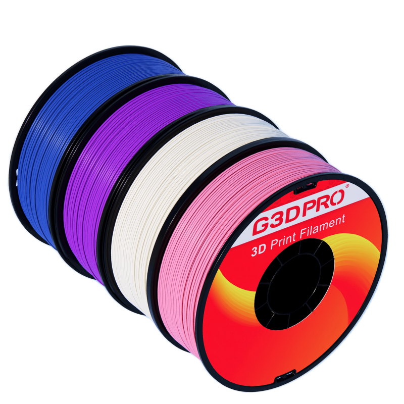 Pack Fil 3D ABS 1.75mm 1KG Rose, Blanc, Violet, Bleu Pack Fil 3D ABS 1.75mm 1KG Rose, Blanc, Violet, Bleu