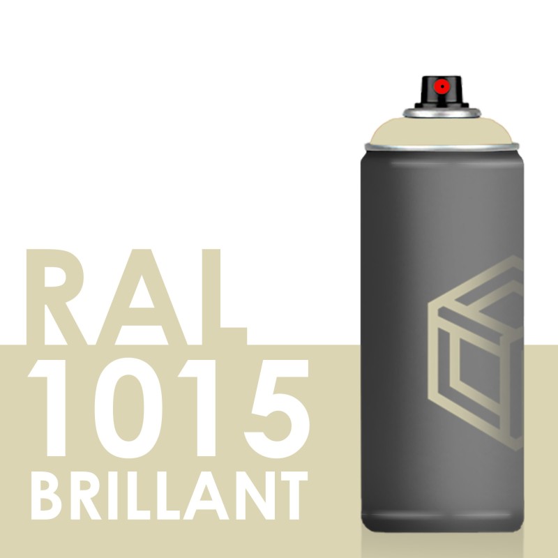 Bombe de peinture 400ml Brillant RAL 1015 Ivoire Clair Bombe de peinture 400ml Brillant RAL 1015 Ivoire Clair