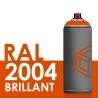 2106 - Bombe de peinture 400ml Brillant RAL 2004 Orangé Pur