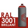 2112 - Bombe de peinture 400ml Brillant RAL 3001 Rouge Sécurité
