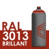 2121 - Bombe de peinture 400ml Brillant RAL 3013 Rouge Tomate