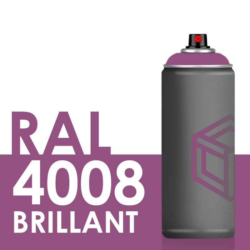 Bombe de peinture 400ml Brillant RAL 4008 Violet de Sécurité Bombe de peinture 400ml Brillant RAL 4008 Violet de Sécurité