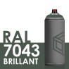 2254 - Bombe de peinture 400ml Brillant RAL 7043 Gris Signalisation B