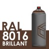 2266 - Bombe de peinture 400ml Brillant RAL 8016 Brun Acajou