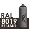 2268 - Bombe de peinture 400ml Brillant RAL 8019 Brun Gris