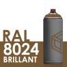 2271 - Bombe de peinture 400ml Brillant RAL 8024 Brun Beige