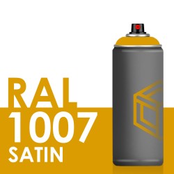 Bombe de peinture 400ml Satin RAL 1007 Jaune Narcisse