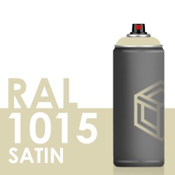 Bombe de peinture 400ml Satin RAL 1015 Ivoire Clair