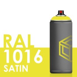 Bombe de peinture 400ml Satin RAL 1016 Jaune Soufre