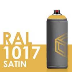 Bombe de peinture 400ml Satin RAL 1017 Jaune Safran