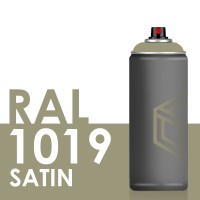 Bombe de peinture 400ml Satin RAL 1019 Beige Gris