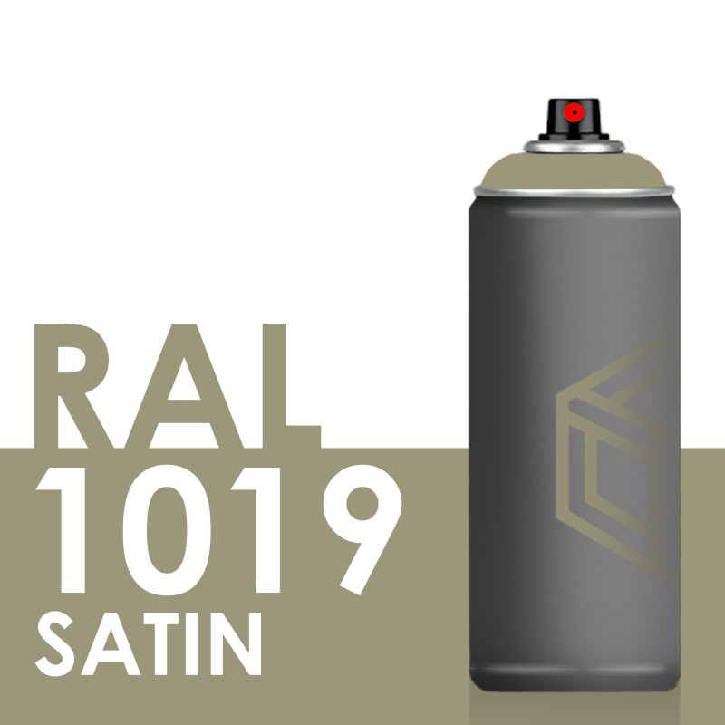 Bombe de peinture 400ml Satin RAL 1019 Beige Gris