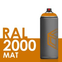 Spray de peinture mate 400ml RAL 2000 Orangé Jaune