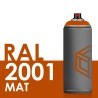 3352 - Bombe de peinture 400ml Mat RAL 2001 Orangé Rouge