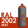 3354 - Bombe de peinture 400ml Mat RAL 2002 Orangé Sang