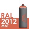 3374 - Bombe de peinture 400ml Mat RAL 2012 Orangé Saumon
