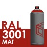 3385 - Bombe de peinture 400ml Mat RAL 3001 Rouge Sécurité