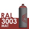 3389 - Bombe de peinture 400ml Mat RAL 3003 Rouge Rubis