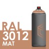 3401 - Bombe de peinture 400ml Mat RAL 3012 Rouge Beige