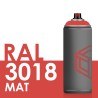 3413 - Bombe de peinture 400ml Mat RAL 3018 Rouge Fraise