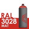 3427 - Bombe de peinture 400ml Mat RAL 3028 Rouge Pu