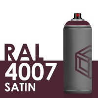 Bombe de peinture 400ml Satin RAL 4007 Violet Pourpre