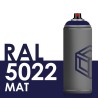 Bombe de peinture 400ml Mat RAL 5022 Bleu Nocturne