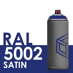 Bombe de peinture 400ml Satin RAL 5002 Bleu Outremer
