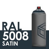 Spray de peinture Satinée 400ml RAL 5008 Bleu Gris