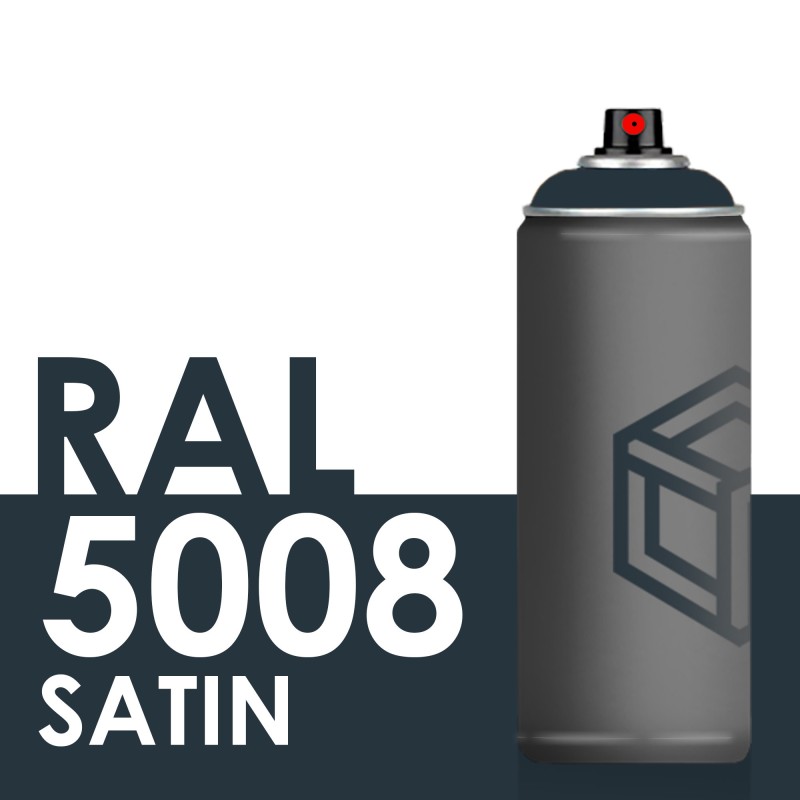Spray de peinture Satinée 400ml RAL 5008 Bleu Gris