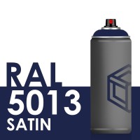 Bombe de peinture 400ml Satin RAL 5013 Bleu Cobalt