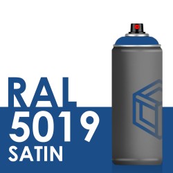 Bombe de peinture 400ml Satin RAL 5019 Bleu Capri