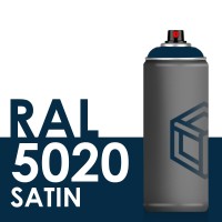 Bombe de peinture 400ml Satin RAL 5020 Bleu Océan
