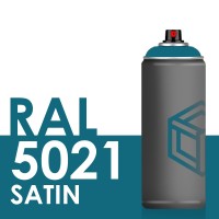 Bombe de peinture 400ml Satin RAL 5021 Bleu Eau