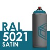 Bombe de peinture 400ml Satin RAL 5021 Bleu Eau