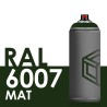 3535 - Bombe de peinture 400ml Mat RAL 6007 Vert Bouteille