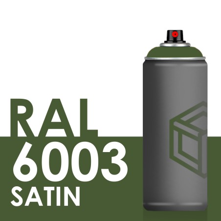 Bombe de peinture 400ml Satin RAL 6003 Vert Olive