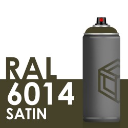 Bombe de peinture 400ml Satin RAL 6014 Olive Jaune